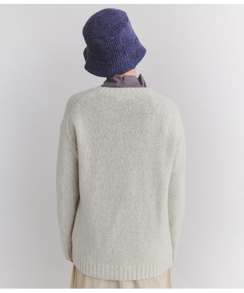 SIPULI ニット セーター Low Gauge Nep Knit アシンメトリー
