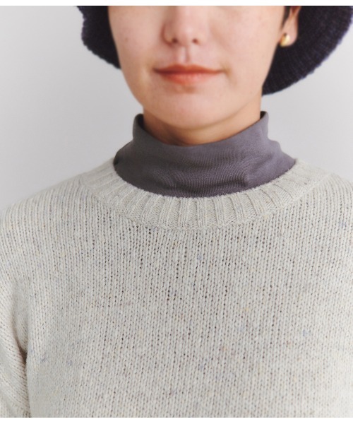 SIPULI ニット セーター Low Gauge Nep Knit アシンメトリー