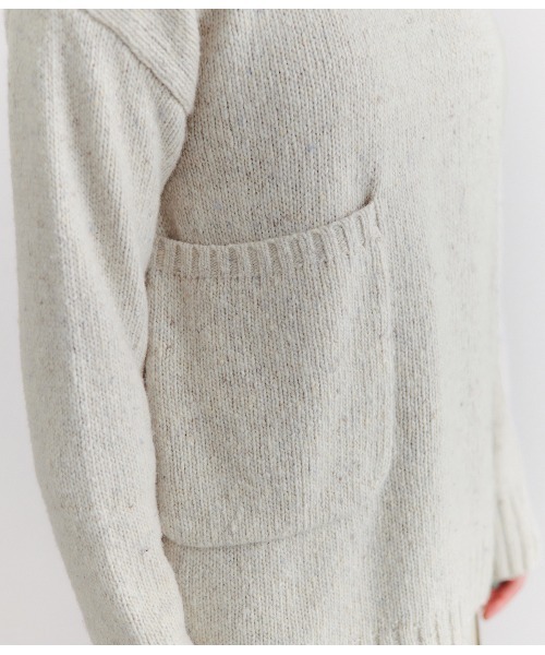 SIPULI ニット セーター Low Gauge Nep Knit アシンメトリー