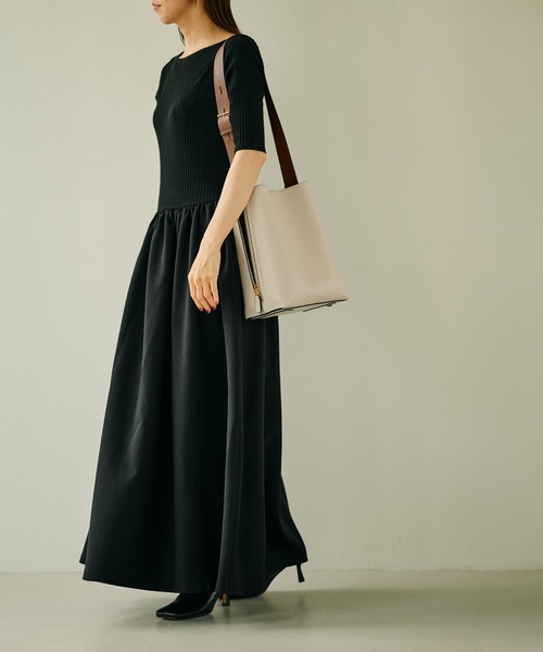 ［半額以下！ROPÉ(E'POR)ショルダーバック　黒　レディース E'POR ショルダーバッグ バッグ 「E'POR」Y BAG Shoulder Medium