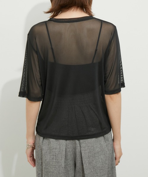LE CERCLE par rope' tシャツ シアーメッシュプルオーバー