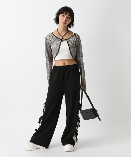 PAGEBOY カーディガン キカメッシュホックボレロ レディース