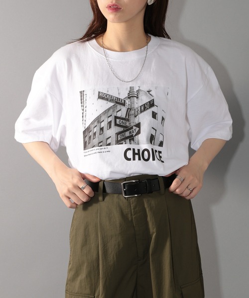 THE FINAL VIEW tシャツ 「THE VIEW」Vintage message photo T