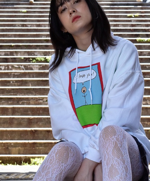 I LOVE VALLAD HOODIE パーカー　IO着用 LABRAT（ラブラット） パーカー 'I love you' Hoodie メンズ