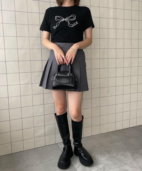 D&G リボンTシャツ WOND tシャツ リボンモチーフTシャツ レディース : ZOZOTOWN