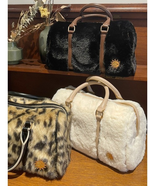 evris フェイクファーボストンBAG EVRIS（エヴリス） ボストンバッグ フェイクファーボストンBAG