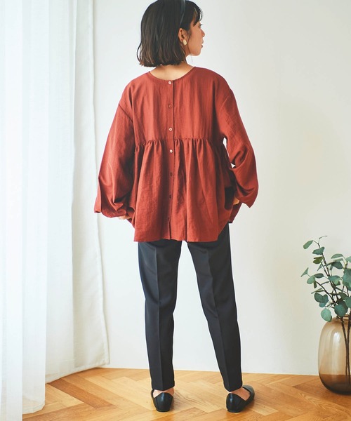 mil パンツ 「小柄さんサイズあり」美シルエットテーパード