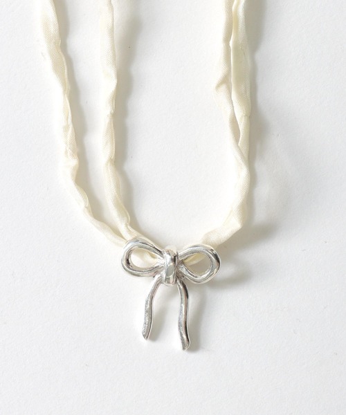 ネックレス Kara Yoo / MAISIE RAW SILK NECKLACE(リボンモチーフネックレス) レディース