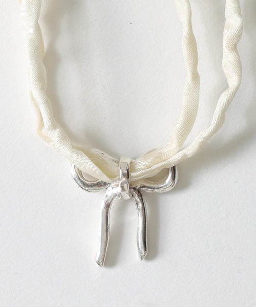 ネックレス Kara Yoo / MAISIE RAW SILK NECKLACE(リボンモチーフネックレス) レディース