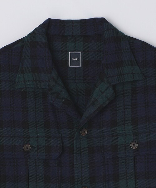 SHIPS（シップス） シャツ SHIPS: ブラックウォッチチェック オーバー