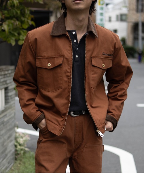 ジャケット・アウター UNIVERSAL OVERALL UNIVERSAL OVERALL コート ジャケット TRUCK JACKET メンズ