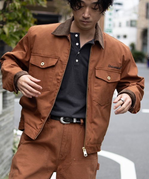 ☆関税/送料込み☆【MOB NATION】UKドリル ルックジャケット UNIVERSAL OVERALL コート ジャケット TRUCK JACKET メンズ