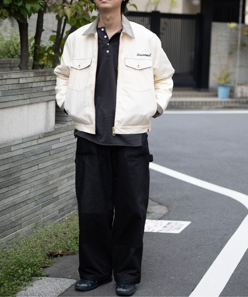 ジャケット・アウター CUT COMBI TRUCK JACKET Black Lazar ナイロンジャケット Oversize Switching Truck Jacket