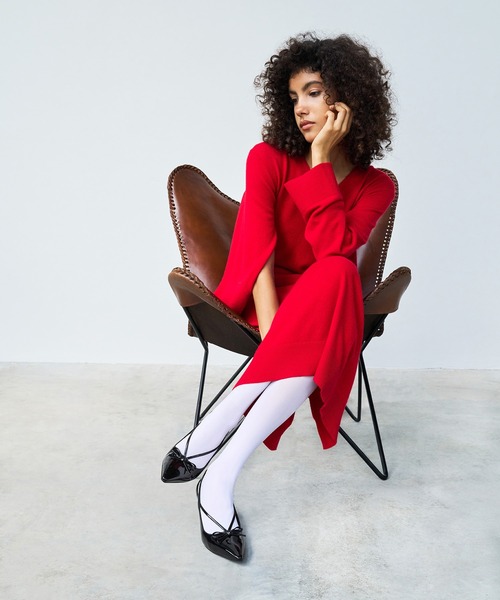 CHARLES ＆ KEITH パンプス カットアウト キトゥンヒール
