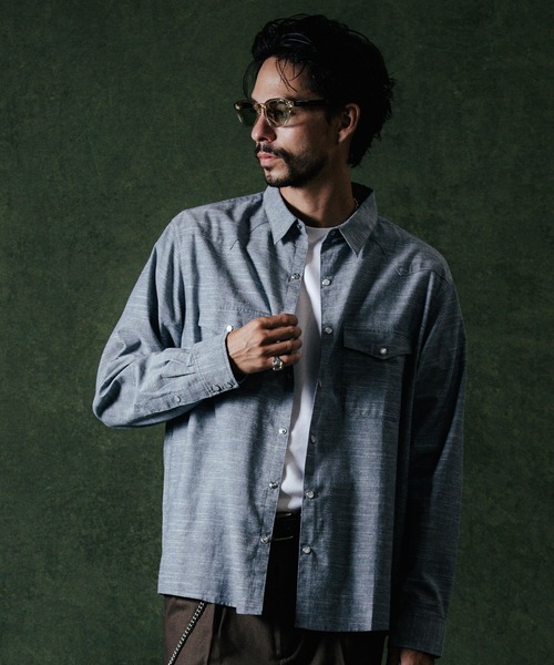 CRIMIE シャツ WESTERN DUNGAREE LONG SLEEVE SHIRT
