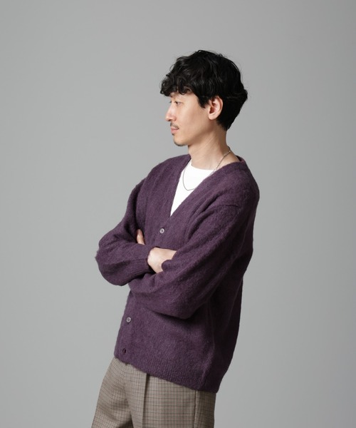 メンズカーディガン（色：パープル系）｜トップス｜ファッション