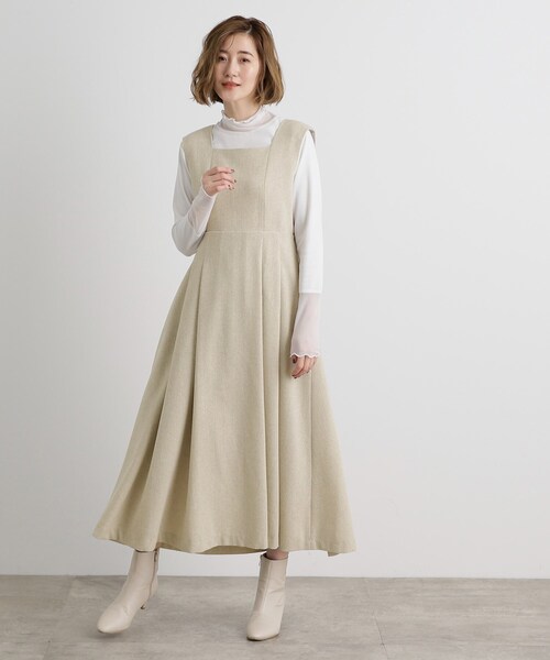 美品 ジャスグリッティー ラメツイード ワンピース セレモニー 結婚式 お呼ばれ 美品 ジャスグリッティー ラメツイード ワンピース セレモニー