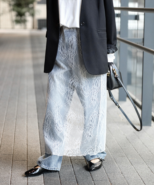 JOURNAL STANDARD relume フラワーレースナロースカート JOURNAL STANDARD relume スカート フラワーレースナロー