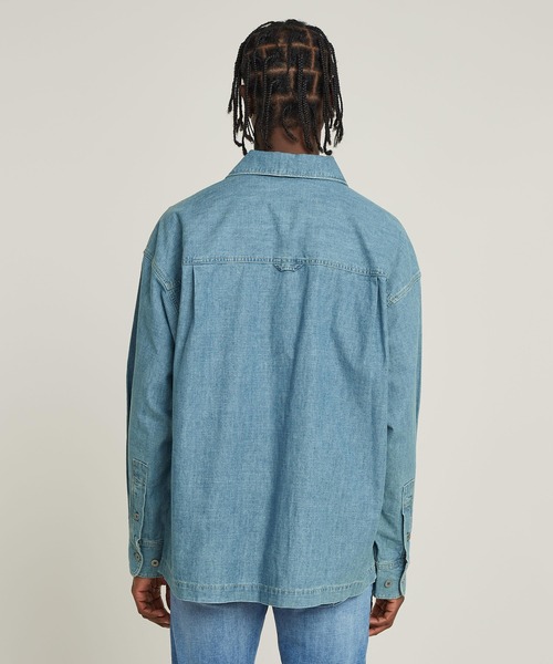 G-STAR RAW シャツ LONG POCKET BOXY FIT SHIRT/ロングポケット