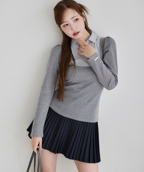 one after another NICE CLAUP tシャツ ドッキングシャツトップス