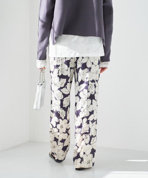 IENA パンツ ラインフラワー レディース : ZOZOTOWN Yahoo!店