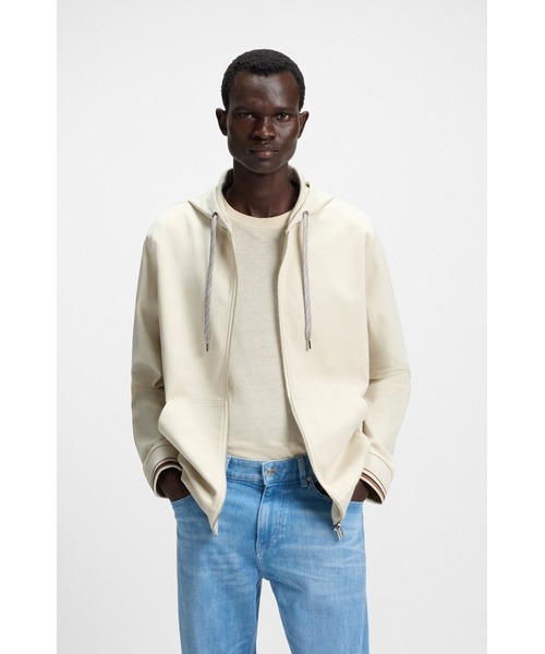 BOSS（HUGO BOSS） トレーナー スウェット コットンブレンド ジップ 