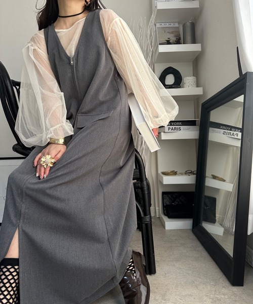 deux amour ジャンパースカート 前後2WAYZIPジャンスカ : ZOZOTOWN