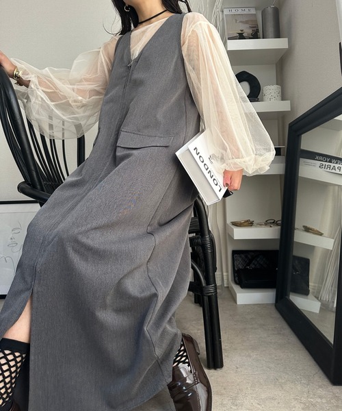 deux amour ジャンパースカート 前後2WAYZIPジャンスカ : ZOZOTOWN