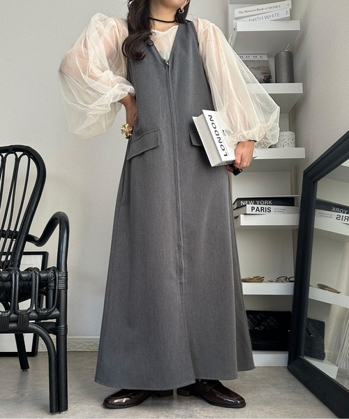 deux amour ジャンパースカート 前後2WAYZIPジャンスカ : ZOZOTOWN