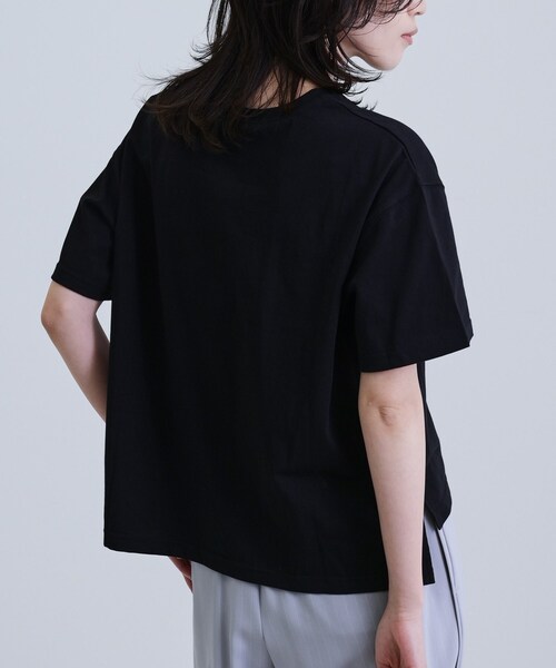 INDIVI GALLEST tシャツ 「再入荷」ボックスシルエットロゴTシャツ