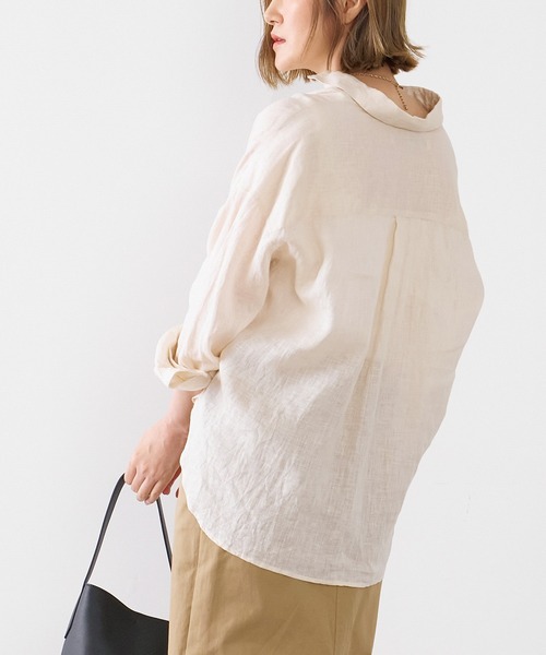 MICA&DEAL ブラウス シャツ リネンシャツ レディース : ZOZOTOWN