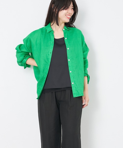 MICA&DEAL ブラウス シャツ リネンシャツ レディース : ZOZOTOWN