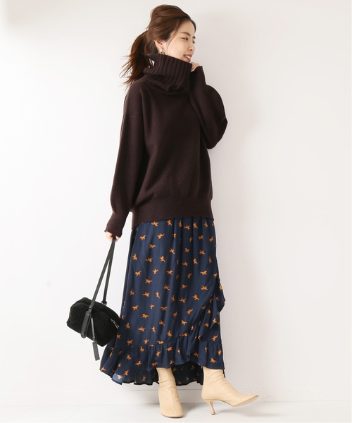 「Spick & Span」 タートルネックニット FREE ダークブラウン レディース_画像2