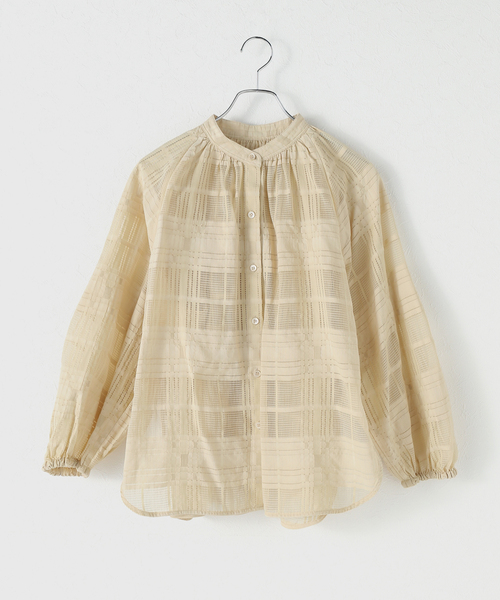 JOURNAL STANDARD relume ブラウス シャツ シアーチェックバンド
