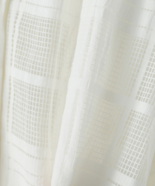 JOURNAL STANDARD relumeシアーチェックバンドカラーブラウス JOURNAL STANDARD relume｜シアーチェックバンドカラーブラウス