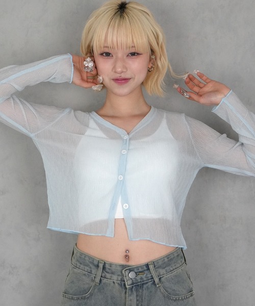 BARELY BLUE キャミソール 「 BARELY BLUE / ベアリーブルー 」 カップ