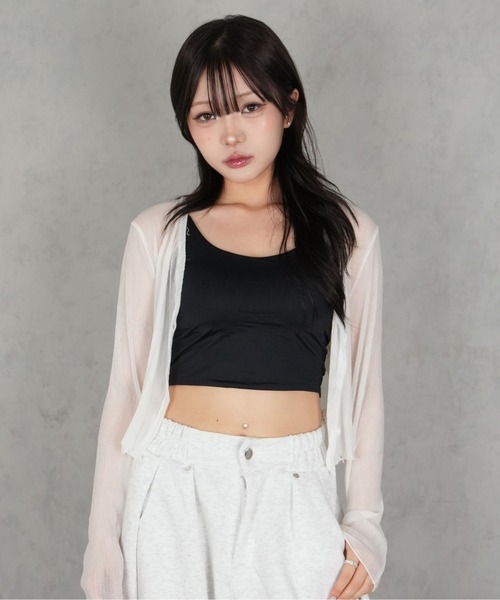 BARELY BLUE キャミソール 「 BARELY BLUE / ベアリーブルー 」 カップ