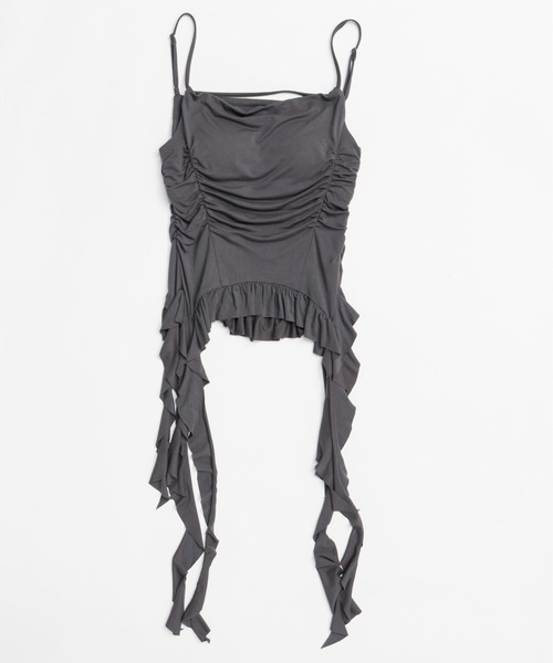 キャミソール Ruffle Shirring Camisole/ラッフルシャーリングキャミソール「MAISON SPECIAL/メゾンスペシャル」 Ruffle Shirring Camisole