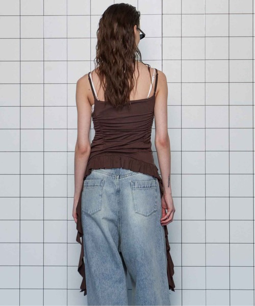 MAISON SPECIAL キャミソール Ruffle Shirring Camisole