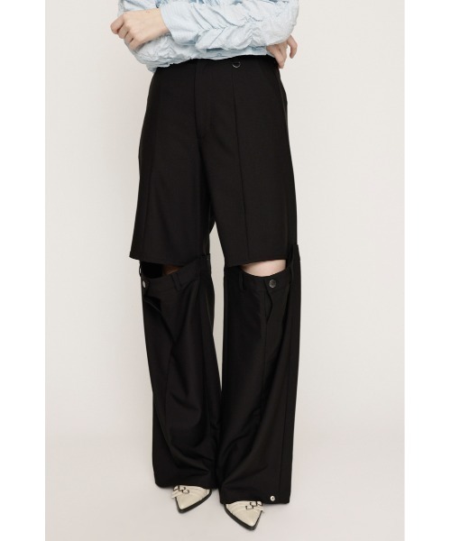 SLY スラックス パンツ CUT OUT REMAKE STRAIGHT PT カット