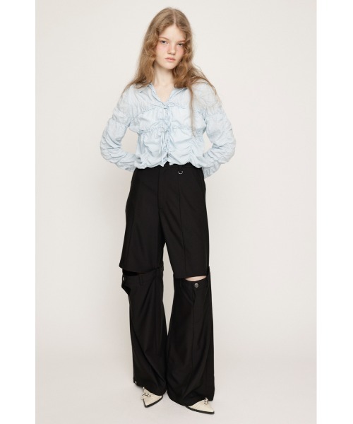 SLY スラックス パンツ CUT OUT REMAKE STRAIGHT PT カット