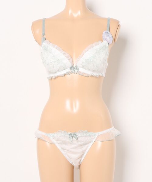 Absorle（アブソール） ブラジャー ショーツセット シアーチュール
