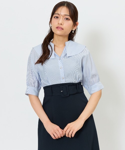 アンドクチュール　ビッグカラードッキングワンピース And Couture ワンピース ビッグカラードッキングワンピース