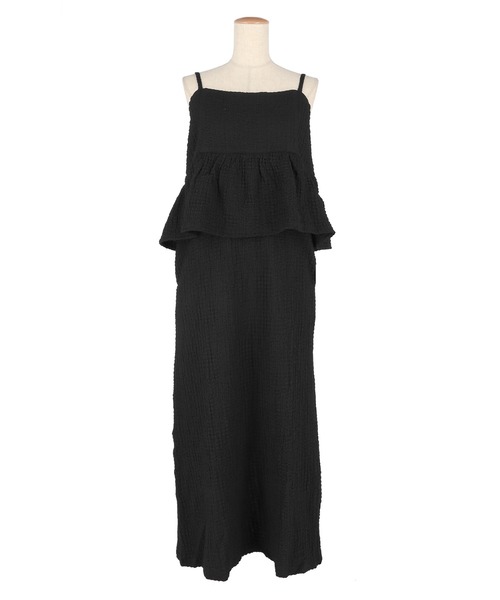 【再入荷】リュクス ペプラム スリット ひざ下 ワンピース slit zip big collar one-piece – BUNNY APARTMENT