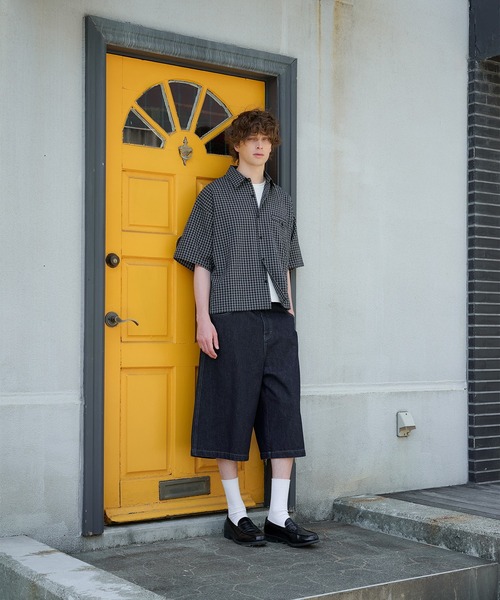 【完売品】Regen Glanz ワイドバギースラブジョーツ Regen Glanz ジーンズ wide baggy slab jorts/ワイドバギー