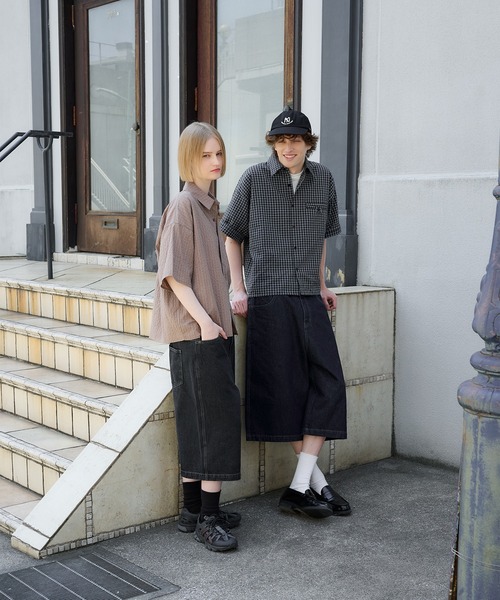 Regen Glanz ジーンズ wide baggy slab jorts/ワイドバギー