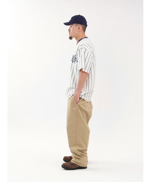 KEBOZ tシャツ EFG STRIPE V NECK S/S TEE メンズ : ZOZOTOWN