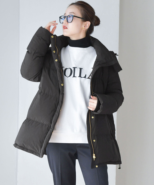 IENA（イエナ） ダウンコート 38 ブラック レディース : ZOZOTOWN