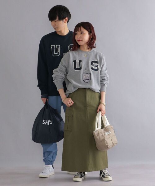 「SHIPS」 スウェットカットソー SMALL グレー メンズ