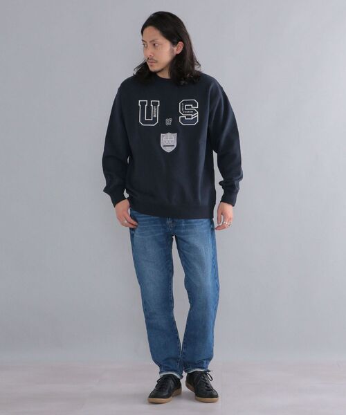 「SHIPS」 スウェットカットソー SMALL グレー メンズ